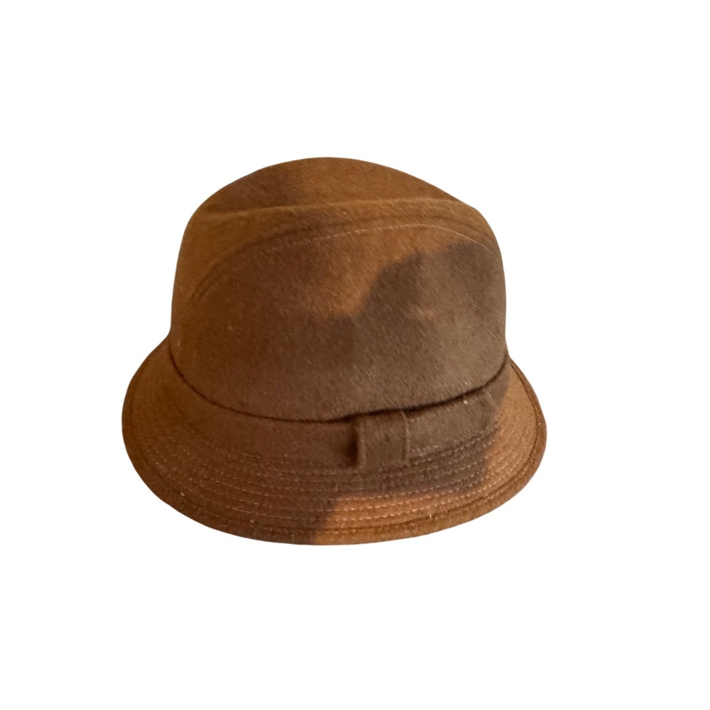 VTG Arlin Brown Wool Blend Fedora Hat Short Brim Mens Size Medium RN 71108